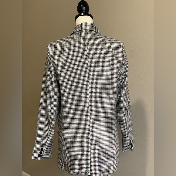 ▪️NWT Joie Double Breasted Houndstooth Blazer - Picture 4 of 5
